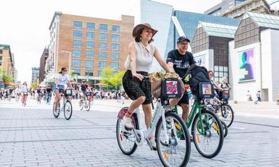 Biki city bikes are a great way to get around Montréal in the summer.